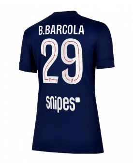 Paris Saint-Germain Bradley Barcola #29 Maglia Gara Casa Repliche 2025-26 Donna Maniche Corte